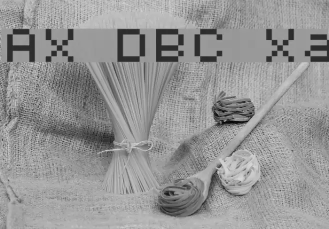 AuX DotBitC Xtra फ़ॉन्ट examples
