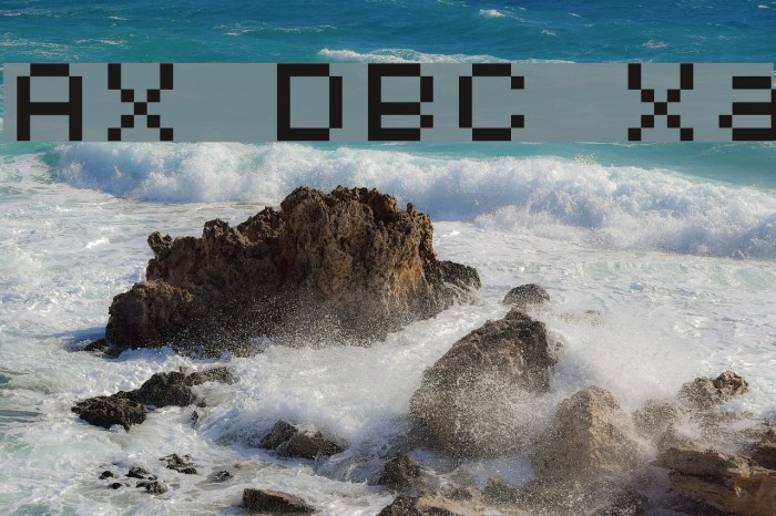 AuX DotBitC Xtra Font examples