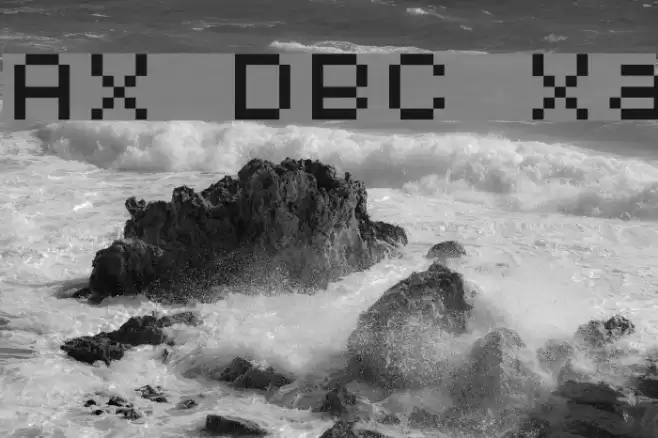 AuX DotBitC Xtra फ़ॉन्ट examples