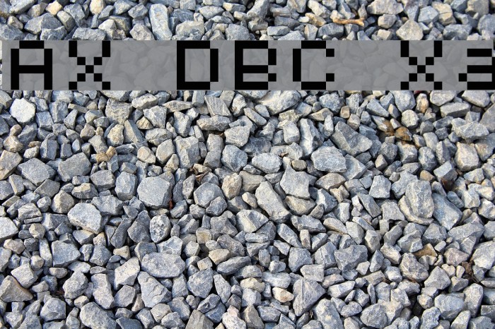 AuX DotBitC Xtra Font examples