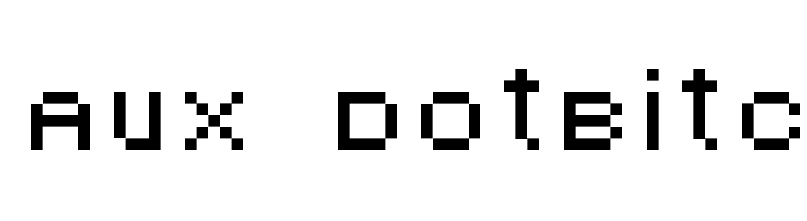 AuX DotBitC Font