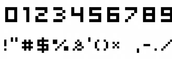 AuX DotBitC Polices AUTRES CHARS