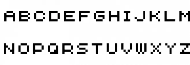 AuX DotBitC Schriftart Groß