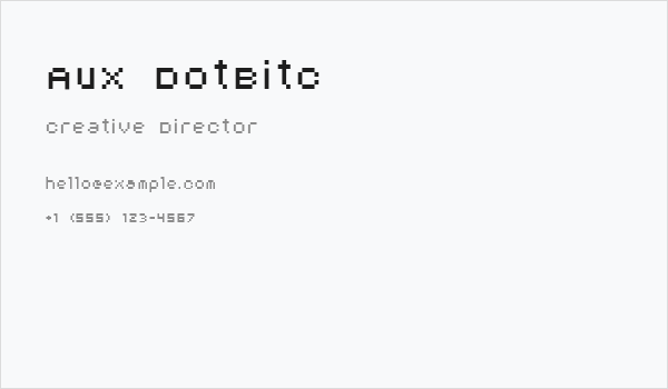 AuX DotBitC Business Card