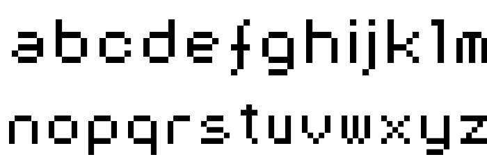 AuX DotBitC Font LOWERCASE