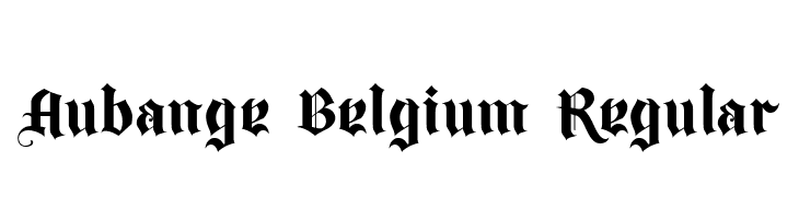 Aubange Belgium Regular Schriftart