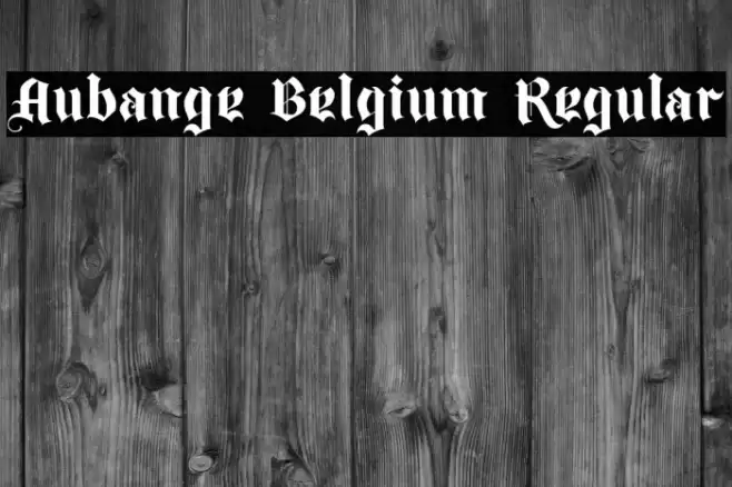 Aubange Belgium Regular Font examples