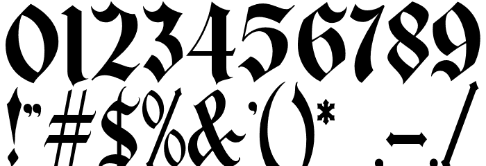 AubangeBelgium-Regular Font OTHER CHARS
