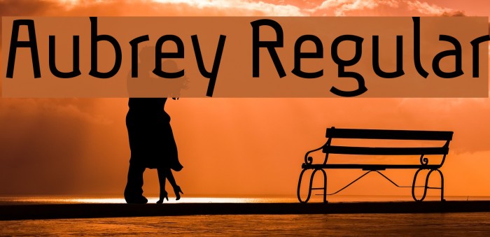 Aubrey Regular Font examples