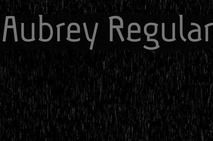 Aubrey Regular Font examples