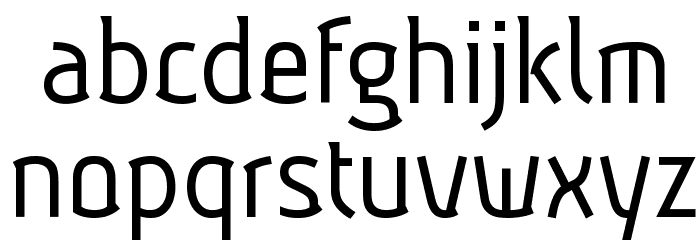 Aubrey Regular Font LOWERCASE