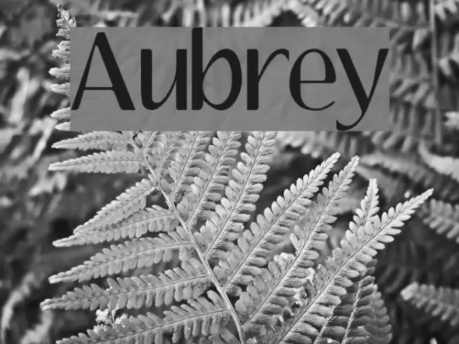 Aubrey Font examples