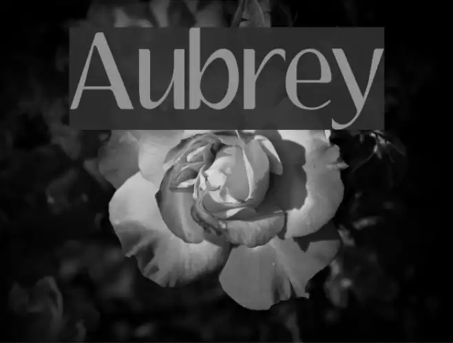 Aubrey Font examples