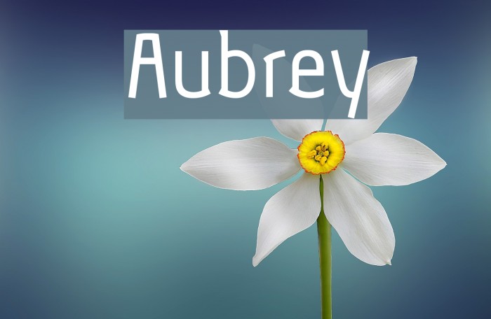 Aubrey Font examples
