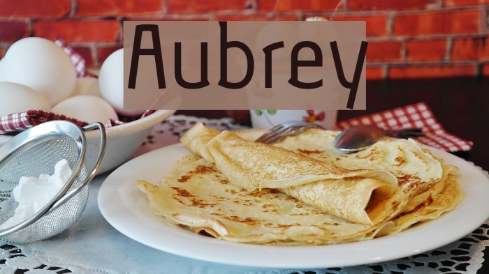 Aubrey Font examples
