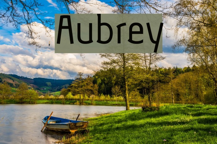 Aubrey Font examples