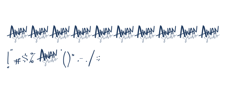 Aubrielle-Regular Other Characters