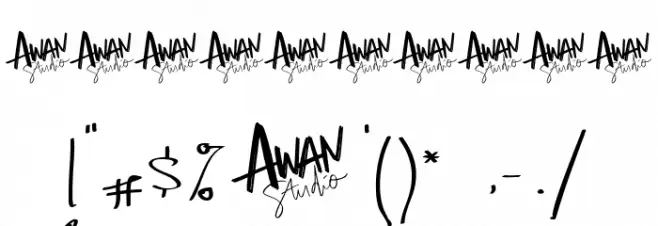 Aubrielle-Regular Font OTHER CHARS