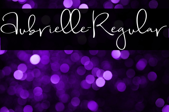 Aubrielle-Regular Example 1