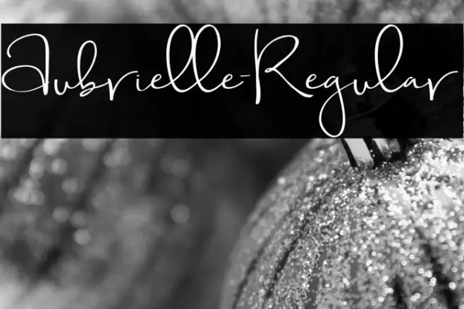 Aubrielle-Regular Font examples