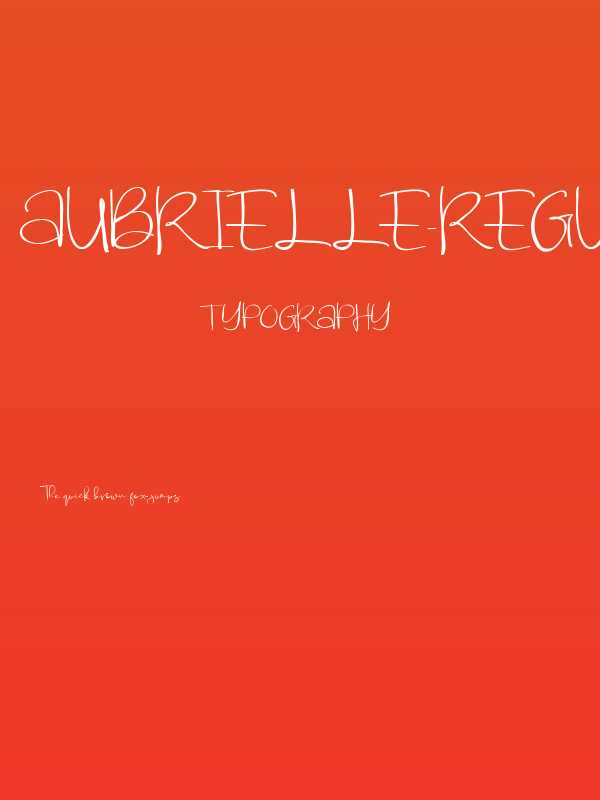 Aubrielle-Regular Poster