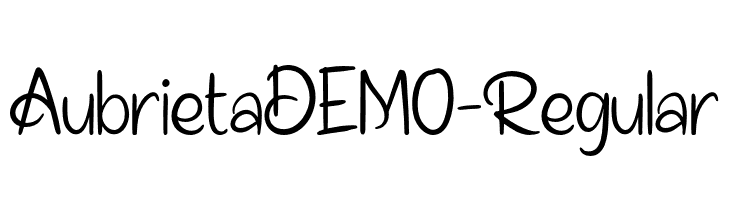 AubrietaDEMO-Regular  フリーフォントのダウンロード