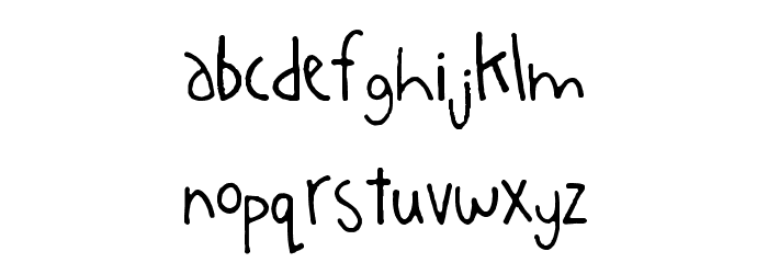 Auburn Font LOWERCASE