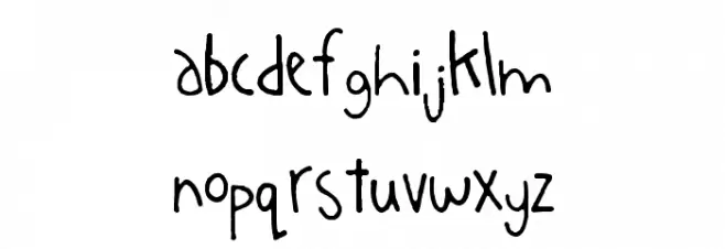 Auburn Font LOWERCASE