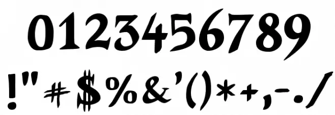 Auca Font OTHER CHARS