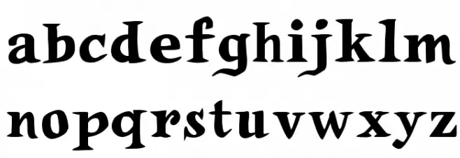 Auca خط أحرف صغيرة