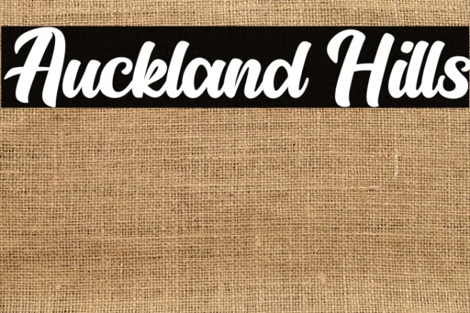 Auckland Hills Example 1