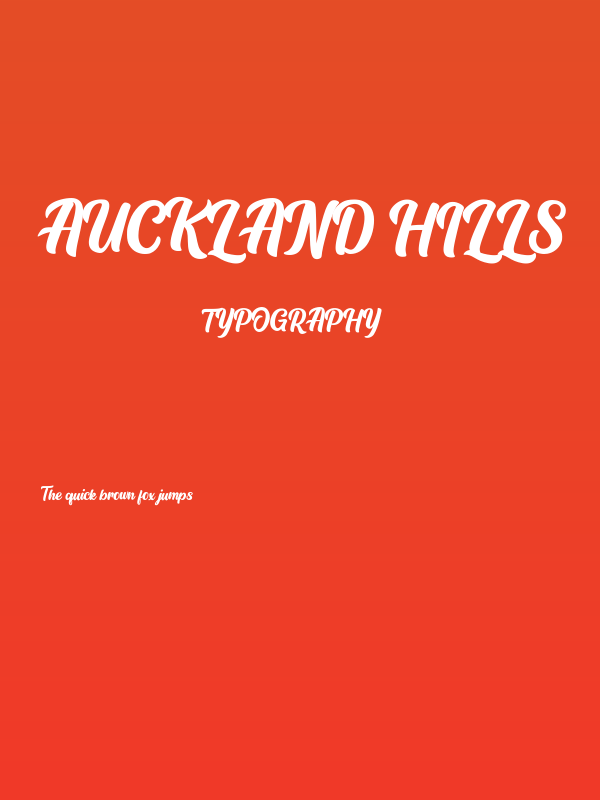 Auckland Hills Poster