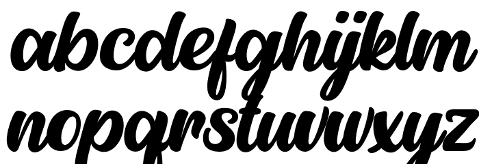 Auckland Hills Font LOWERCASE