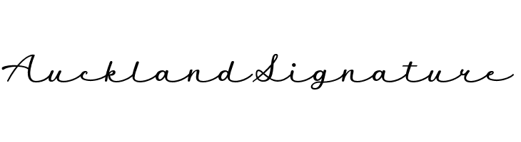 Auckland Signature  Free Fonts Download
