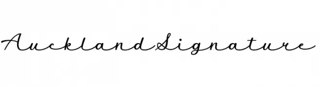 Auckland Signature  नि: शुल्क फ़ॉन्ट्स डाउनलोड