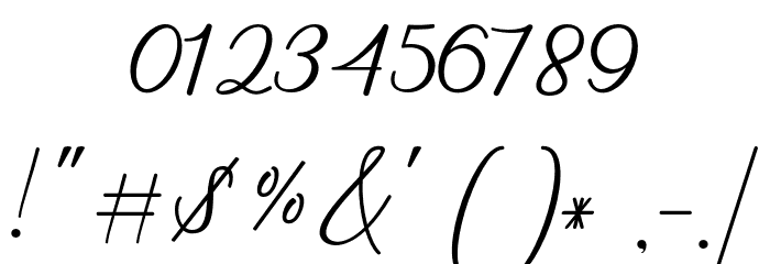 Auckland Signature Font OTHER CHARS