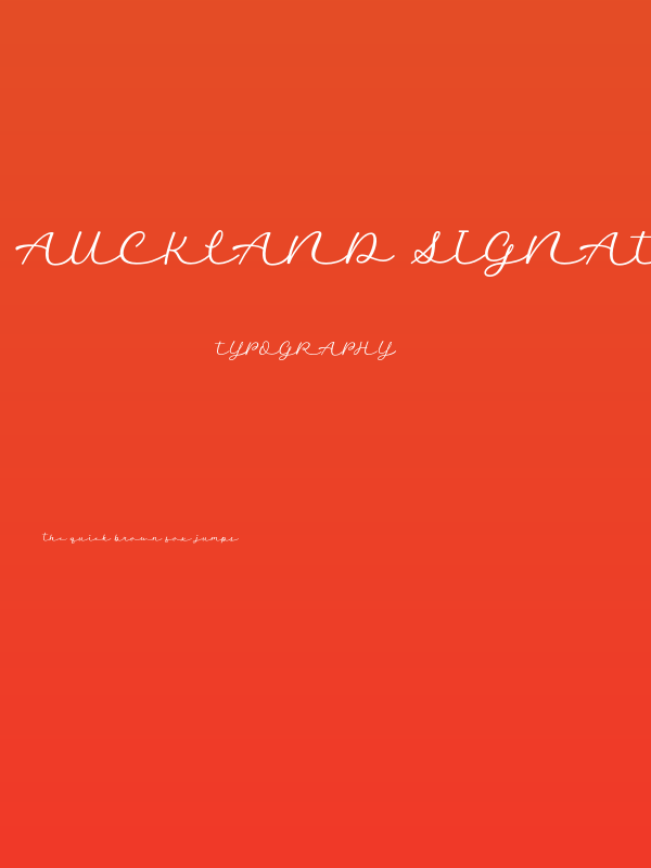 Auckland Signature Poster