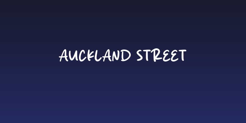 Auckland Street Social Header