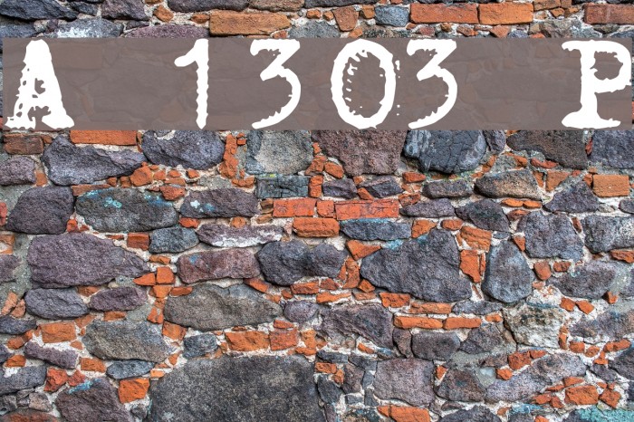 Aucznik 1303 Plus Font examples