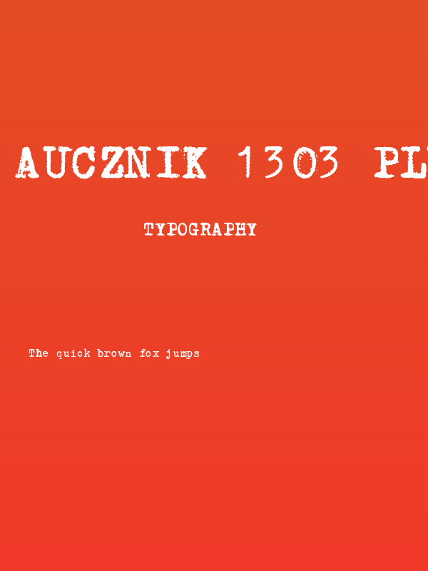 Aucznik 1303 Plus Poster
