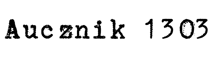 Aucznik 1303 Font