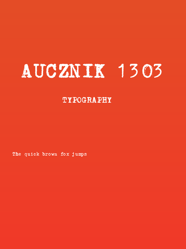 Aucznik 1303 Poster