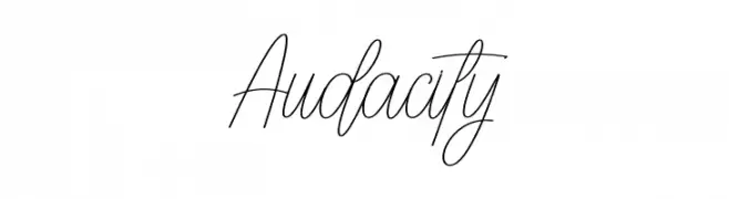 Audacity Caratteri
