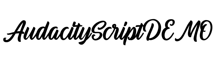 AudacityScriptDEMO  Frei Schriftart Herunterladen