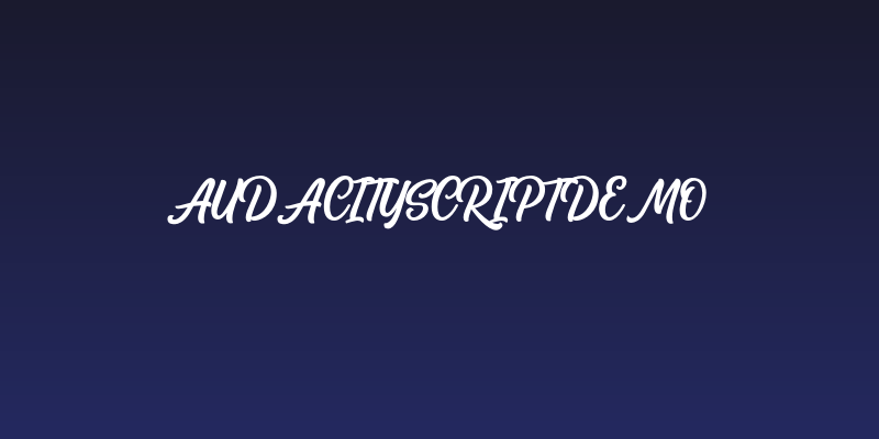 AudacityScriptDEMO Social Header