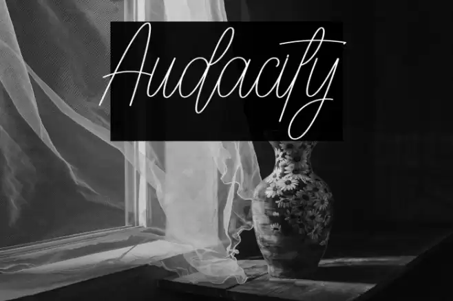 Audacity Caratteri examples