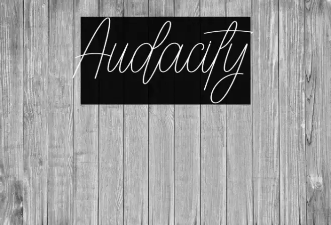 Audacity Caratteri examples