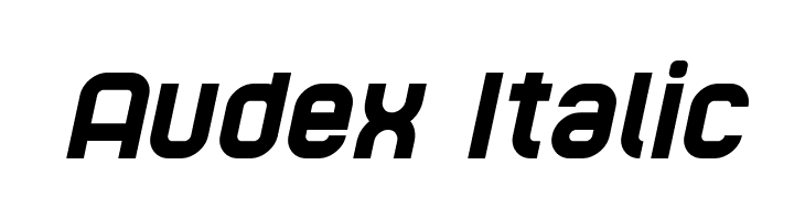 Audex Italic  les polices de caractères gratuit tlcharger