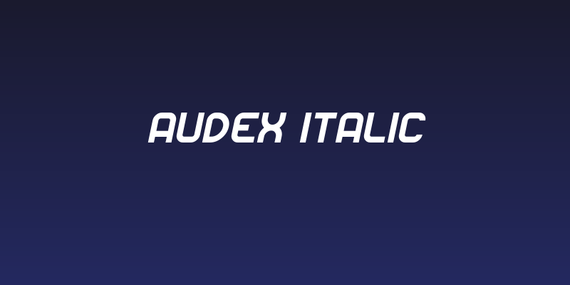 Audex Italic Social Header