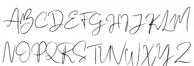 Audhistine 字体 大写